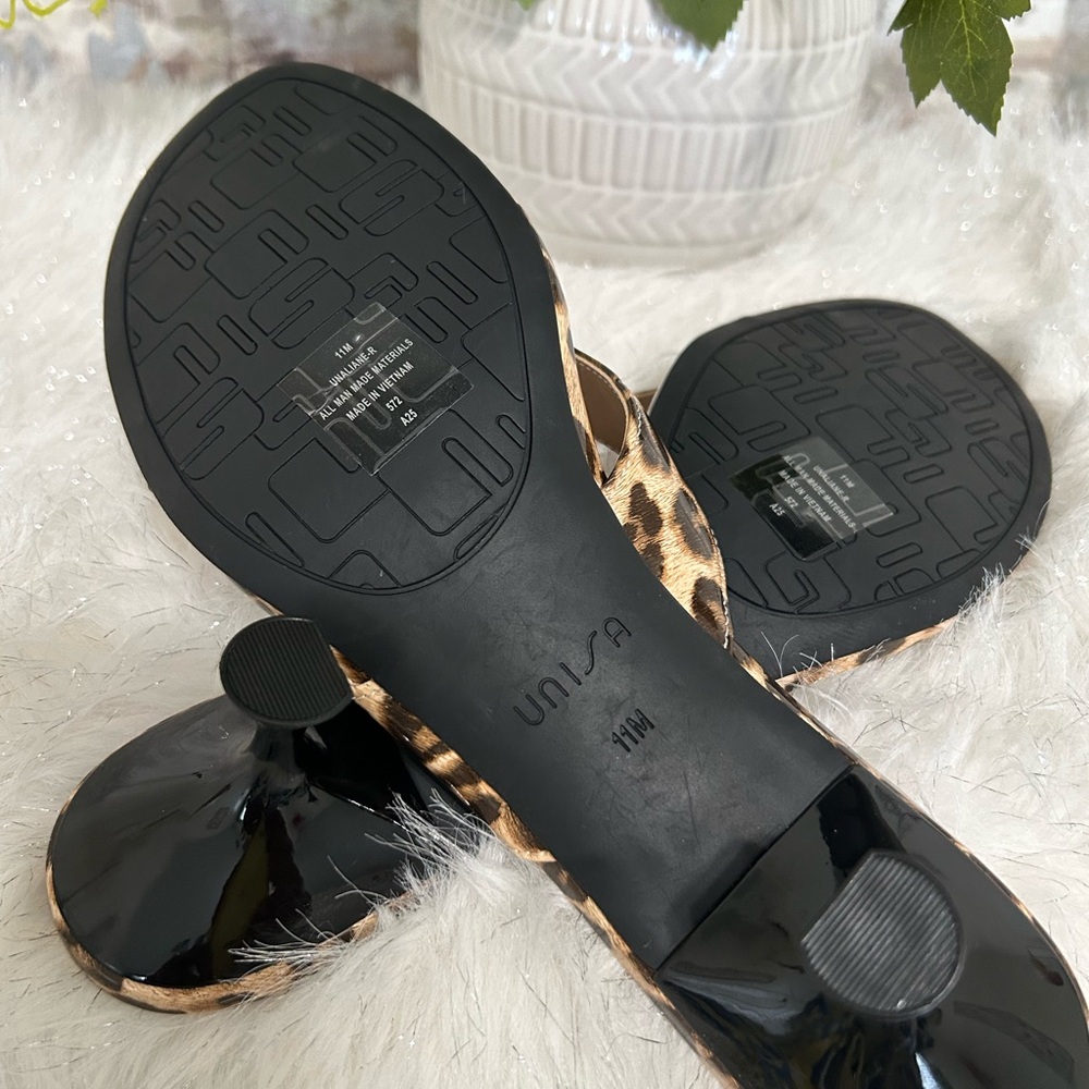 Unisa Leopard Print Sandals Size 11M - Picture 5 of 5